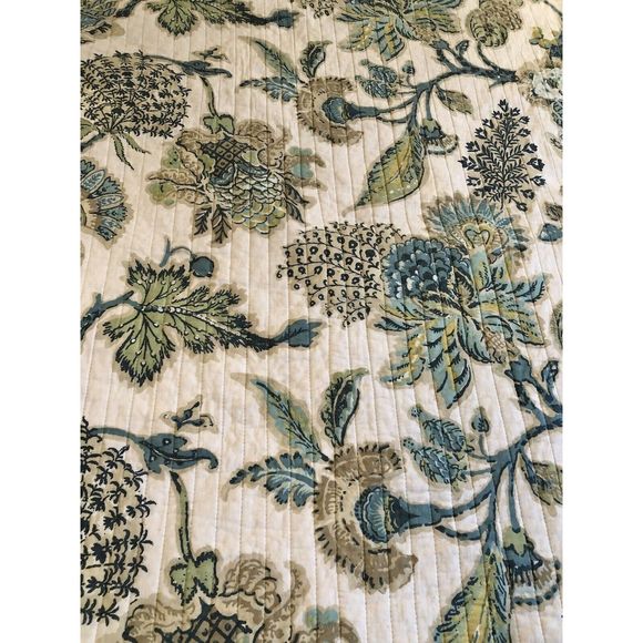 Nina Campbell Bedding Nina Campbell Queen Cream Teal Comforter